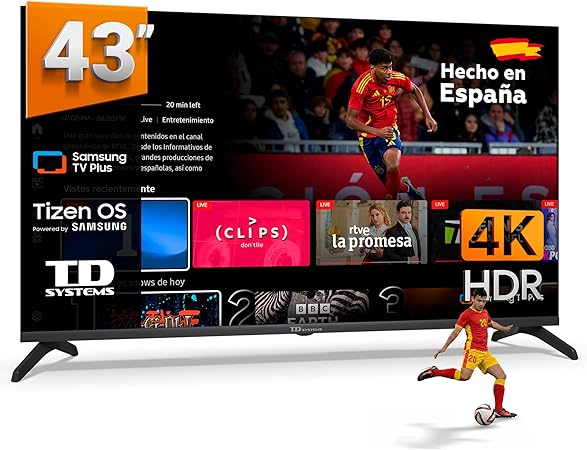 TD Systems 43 pulgadas 4K Tizen OS